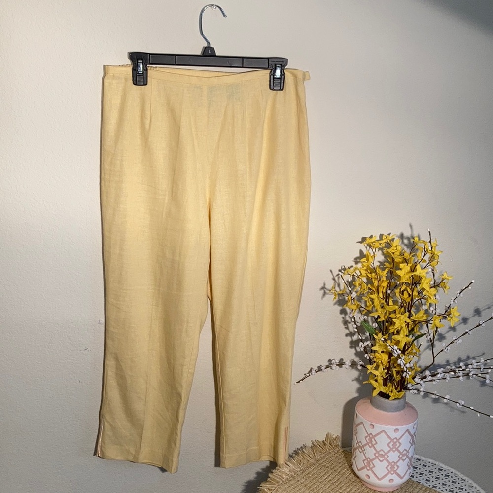 NORTONMCNAUGHTON Petites yellow ladies pants